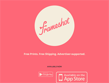 Tablet Screenshot of frameshot.com